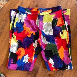 Kate Spade Colorful Brushstroke Skinny Pants